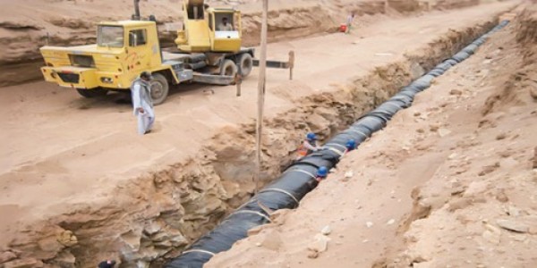 Safe lifting procedure flowchart for large-diameter ductile iron pipes at a job site