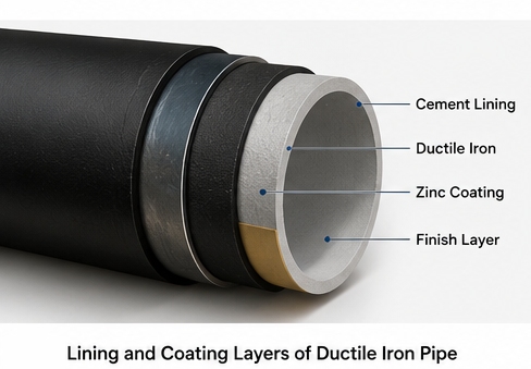 Cross section showing lining and coating layers of ductile iron pipe.jpg Cross section showing lining and coating layers of ductile iron pipe.jpg