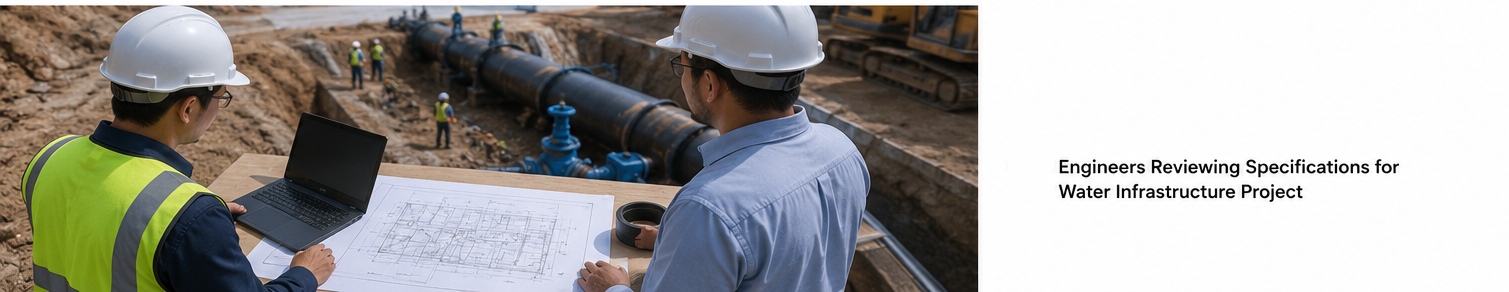 Engineers reviewing ductile iron pipe specifications for a water project.jpg Engineers reviewing ductile iron pipe specifications for a water project.jpg